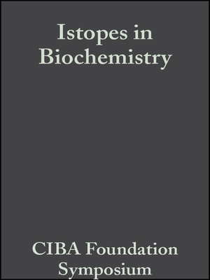 cover image of Isotopes in Biochemistry